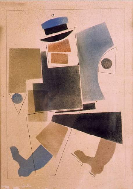Droschkenkutscher / Wagenführer von Wladimir Wassiljewitsch Lebedew, 1925.