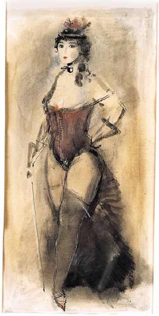 Mädchen mit Spazierstock von Konstantin Iwanowitsch Rudakow, 1925.