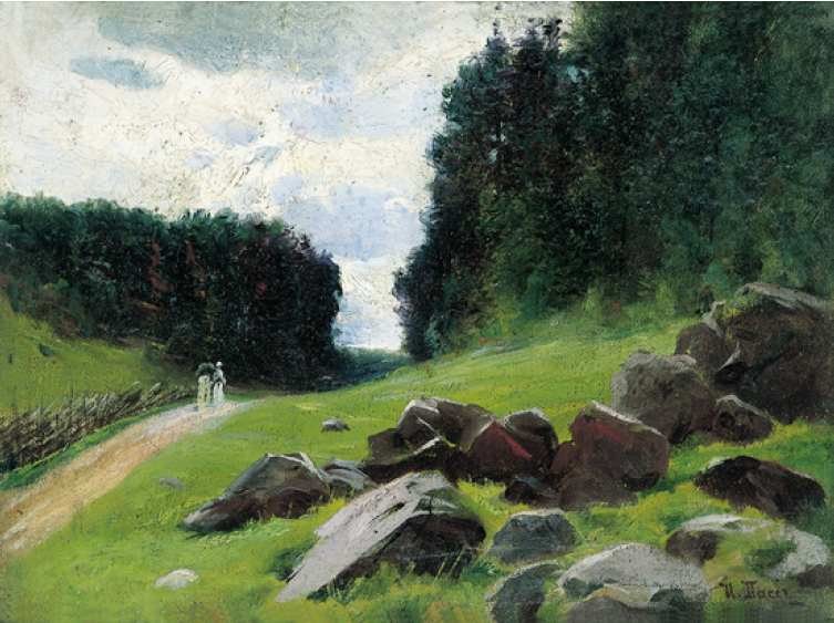 Spaziergang auf dem Hügel von Israel Abramovich Pass.